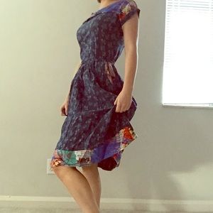 IVKO woman fit and flare mid length dress